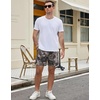 image:imageCOOFANDY Mens Casual Cotton Shorts Summer Beach 5 Inch Shorts Lightweight Drawstring Elastic Waist Chino Golf ShortsCamouflage 1