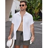 image:imageCOOFANDY Mens Casual Cotton Shorts Summer Beach 5 Inch Shorts Lightweight Drawstring Elastic Waist Chino Golf ShortsDeep Grey