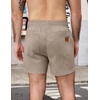 image:imageCOOFANDY Mens Casual Cotton Shorts Summer Beach 5 Inch Shorts Lightweight Drawstring Elastic Waist Chino Golf ShortsKhaki