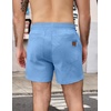 image:imageCOOFANDY Mens Casual Cotton Shorts Summer Beach 5 Inch Shorts Lightweight Drawstring Elastic Waist Chino Golf ShortsLight Blue