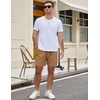 image:imageCOOFANDY Mens Casual Cotton Shorts Summer Beach 5 Inch Shorts Lightweight Drawstring Elastic Waist Chino Golf ShortsYellow