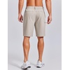 image:imageCOOFANDY Mens Casual Golf Shorts 79 Lightweight Stretch QuickDry Shorts for Hiking Work with 4 PocketsApricot