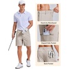 image:imageCOOFANDY Mens Casual Golf Shorts 79 Lightweight Stretch QuickDry Shorts for Hiking Work with 4 PocketsApricot