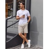 image:imageCOOFANDY Mens Casual Golf Shorts 79 Lightweight Stretch QuickDry Shorts for Hiking Work with 4 PocketsApricot