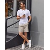 image:imageCOOFANDY Mens Casual Golf Shorts 79 Lightweight Stretch QuickDry Shorts for Hiking Work with 4 PocketsApricot
