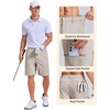 image:imageCOOFANDY Mens Casual Golf Shorts 79 Lightweight Stretch QuickDry Shorts for Hiking Work with 4 PocketsApricot