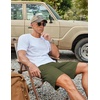 image:imageCOOFANDY Mens Casual Golf Shorts 79 Lightweight Stretch QuickDry Shorts for Hiking Work with 4 PocketsArmy Green