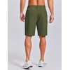 image:imageCOOFANDY Mens Casual Golf Shorts 79 Lightweight Stretch QuickDry Shorts for Hiking Work with 4 PocketsArmy Green