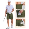 image:imageCOOFANDY Mens Casual Golf Shorts 79 Lightweight Stretch QuickDry Shorts for Hiking Work with 4 PocketsArmy Green