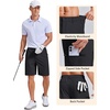 image:imageCOOFANDY Mens Casual Golf Shorts 79 Lightweight Stretch QuickDry Shorts for Hiking Work with 4 PocketsBlack