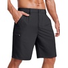 image:imageCOOFANDY Mens Casual Golf Shorts 79 Lightweight Stretch QuickDry Shorts for Hiking Work with 4 PocketsBlack