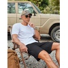 image:imageCOOFANDY Mens Casual Golf Shorts 79 Lightweight Stretch QuickDry Shorts for Hiking Work with 4 PocketsBlack