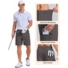 image:imageCOOFANDY Mens Casual Golf Shorts 79 Lightweight Stretch QuickDry Shorts for Hiking Work with 4 PocketsDark Gray
