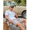 image:imageCOOFANDY Mens Casual Golf Shorts 79 Lightweight Stretch QuickDry Shorts for Hiking Work with 4 PocketsLight Gray