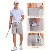 image:imageCOOFANDY Mens Casual Golf Shorts 79 Lightweight Stretch QuickDry Shorts for Hiking Work with 4 PocketsLight Gray