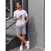 image:imageCOOFANDY Mens Casual Golf Shorts 79 Lightweight Stretch QuickDry Shorts for Hiking Work with 4 PocketsLight Gray