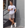 image:imageCOOFANDY Mens Casual Golf Shorts 79 Lightweight Stretch QuickDry Shorts for Hiking Work with 4 PocketsLight Gray