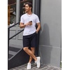 image:imageCOOFANDY Mens Casual Golf Shorts 79 Lightweight Stretch QuickDry Shorts for Hiking Work with 4 PocketsNavy Blue