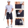 image:imageCOOFANDY Mens Casual Golf Shorts 79 Lightweight Stretch QuickDry Shorts for Hiking Work with 4 PocketsNavy Blue