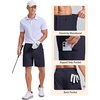 image:imageCOOFANDY Mens Casual Golf Shorts 79 Lightweight Stretch QuickDry Shorts for Hiking Work with 4 PocketsNavy Blue