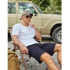 image:imageCOOFANDY Mens Casual Golf Shorts 79 Lightweight Stretch QuickDry Shorts for Hiking Work with 4 PocketsNavy Blue