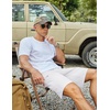 image:imageCOOFANDY Mens Casual Golf Shorts 79 Lightweight Stretch QuickDry Shorts for Hiking Work with 4 PocketsWhite