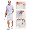 image:imageCOOFANDY Mens Casual Golf Shorts 79 Lightweight Stretch QuickDry Shorts for Hiking Work with 4 PocketsWhite