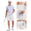image:imageCOOFANDY Mens Casual Golf Shorts 79 Lightweight Stretch QuickDry Shorts for Hiking Work with 4 PocketsWhite
