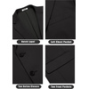image:imageCOOFANDY Mens Casual Knit Blazer Stretch Slim Fit Sport Coat Two Button Lightweight Suit JacketsBlack