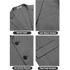 image:imageCOOFANDY Mens Casual Knit Blazer Stretch Slim Fit Sport Coat Two Button Lightweight Suit JacketsDark Grey