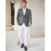 image:imageCOOFANDY Mens Casual Knit Blazer Stretch Slim Fit Sport Coat Two Button Lightweight Suit JacketsDark Grey