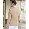 image:imageCOOFANDY Mens Casual Knit Blazer Stretch Slim Fit Sport Coat Two Button Lightweight Suit JacketsLight Khaki