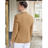 image:imageCOOFANDY Mens Casual Knit Blazer Stretch Slim Fit Sport Coat Two Button Lightweight Suit JacketsLight Tan