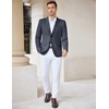 image:imageCOOFANDY Mens Casual Knit Blazer Stretch Slim Fit Sport Coat Two Button Lightweight Suit JacketsNavy Blue
