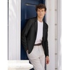 image:imageCOOFANDY Mens Casual Linen Blazer Lightweight Regular Fit Sport Coat One Button Suit JacketBlack