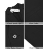 image:imageCOOFANDY Mens Casual Linen Blazer Lightweight Regular Fit Sport Coat One Button Suit JacketBlack