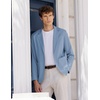 image:imageCOOFANDY Mens Casual Linen Blazer Lightweight Regular Fit Sport Coat One Button Suit JacketLight Blue