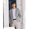 image:imageCOOFANDY Mens Casual Linen Blazer Lightweight Regular Fit Sport Coat One Button Suit JacketLight Grey