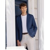 image:imageCOOFANDY Mens Casual Linen Blazer Lightweight Regular Fit Sport Coat One Button Suit JacketNavy Blue