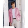 image:imageCOOFANDY Mens Casual Linen Blazer Lightweight Regular Fit Sport Coat One Button Suit JacketPink