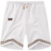 image:imageCOOFANDY Mens Casual Linen Shorts Elastic Waist Drawstring Loose Fit Summer Beach Vacation Shorts with PocketsBoho Jacquard 1