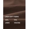 image:imageCOOFANDY Mens Casual Linen Shorts Elastic Waist Drawstring Loose Fit Summer Beach Vacation Shorts with PocketsBrown