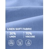 image:imageCOOFANDY Mens Casual Linen Shorts Elastic Waist Drawstring Loose Fit Summer Beach Vacation Shorts with PocketsSky Blue