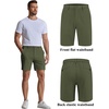 image:imageCOOFANDY Mens Casual Shorts 7 Stretch Golf Shorts with 4 Pockets Quick Dry Lightweight Shorts Dress for Hiking WorkArmy Green