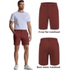 image:imageCOOFANDY Mens Casual Shorts 7 Stretch Golf Shorts with 4 Pockets Quick Dry Lightweight Shorts Dress for Hiking WorkBrick Red