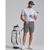 image:imageCOOFANDY Mens Casual Shorts 7 Stretch Golf Shorts with 4 Pockets Quick Dry Lightweight Shorts Dress for Hiking WorkDark Grey
