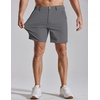 image:imageCOOFANDY Mens Casual Shorts 7 Stretch Golf Shorts with 4 Pockets Quick Dry Lightweight Shorts Dress for Hiking WorkDark Grey