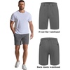 image:imageCOOFANDY Mens Casual Shorts 7 Stretch Golf Shorts with 4 Pockets Quick Dry Lightweight Shorts Dress for Hiking WorkDark Grey