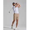 image:imageCOOFANDY Mens Casual Shorts 7 Stretch Golf Shorts with 4 Pockets Quick Dry Lightweight Shorts Dress for Hiking WorkKhaki
