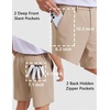 image:imageCOOFANDY Mens Casual Shorts 7 Stretch Golf Shorts with 4 Pockets Quick Dry Lightweight Shorts Dress for Hiking WorkKhaki
